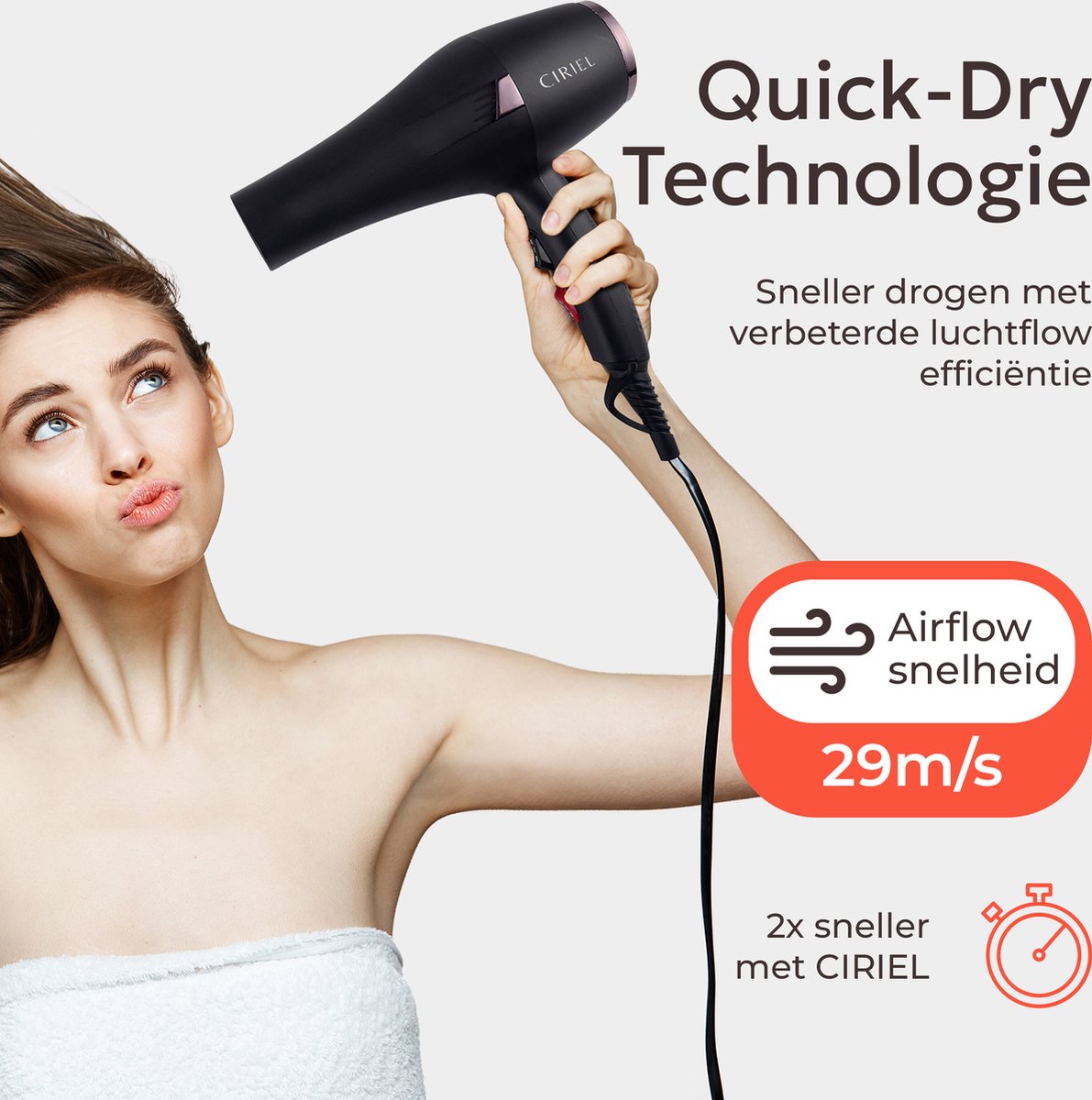 Ciriel Föhn Met Diffuser 2400W Incl. haarborstel