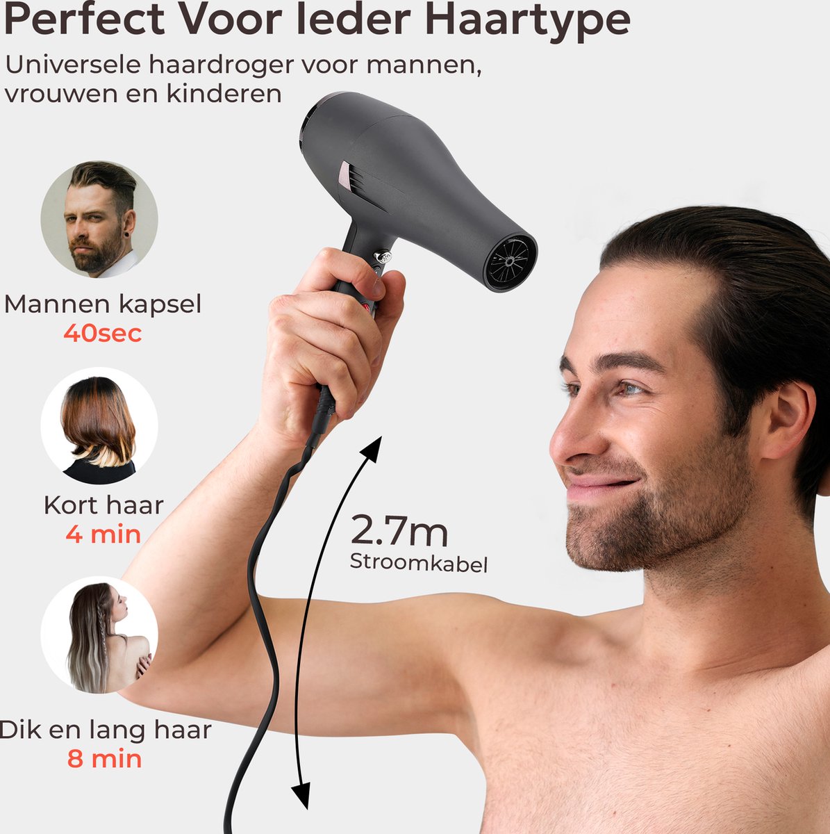 Ciriel Föhn Met Diffuser 2400W Incl. haarborstel