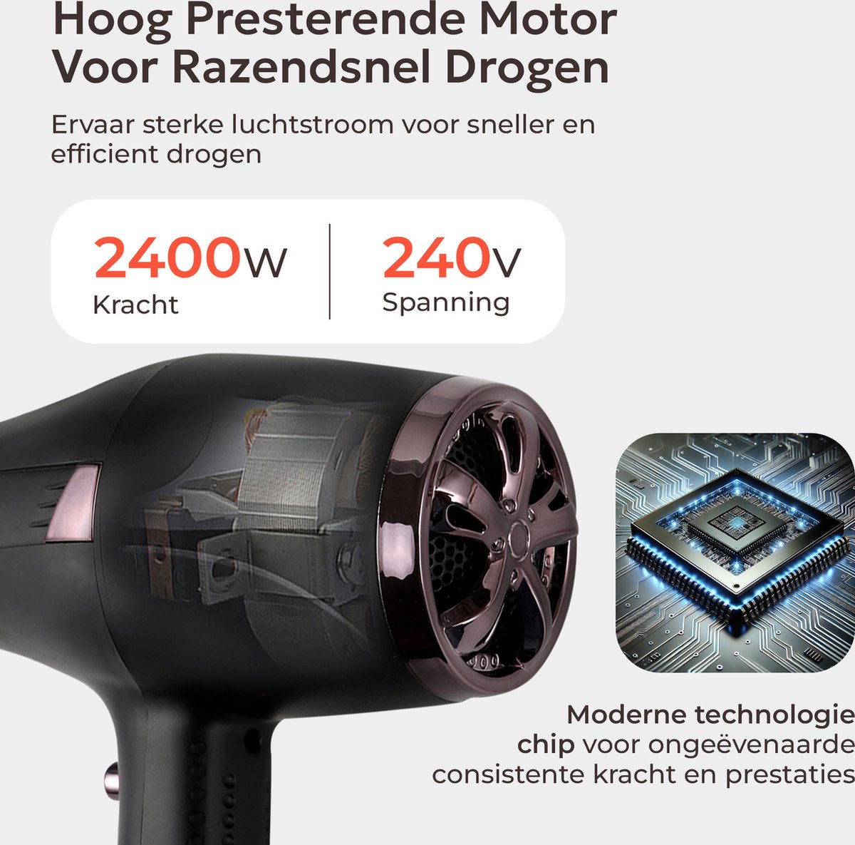 Ciriel Föhn Met Diffuser 2400W Incl. haarborstel
