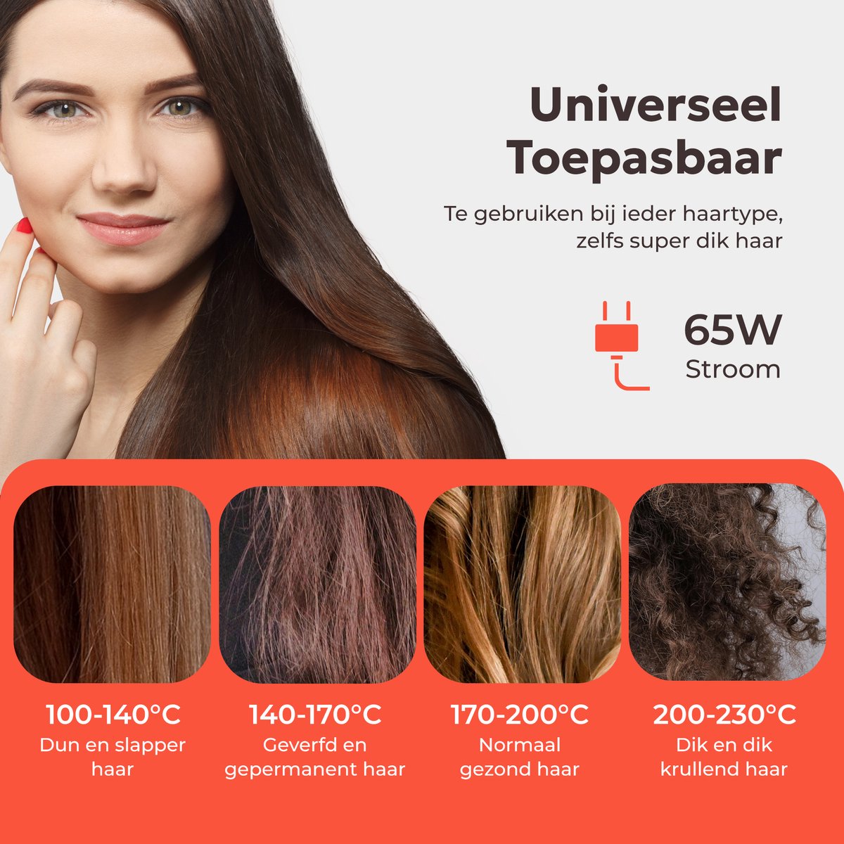 CIRIEL SteamSilk™ Stoom Stijltang - Wit