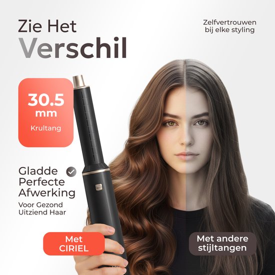 Ciriel StyleWrap 5™ — Noir | 5-in-1 Föhnborstel