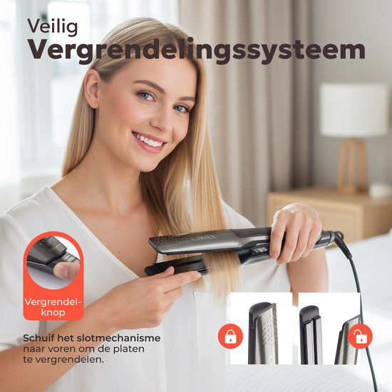 CIRIEL SteamSilk™ Stoom Stijltang - Grey