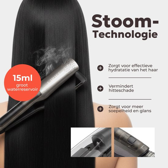 CIRIEL SteamSilk™ Stoom Stijltang - Grey