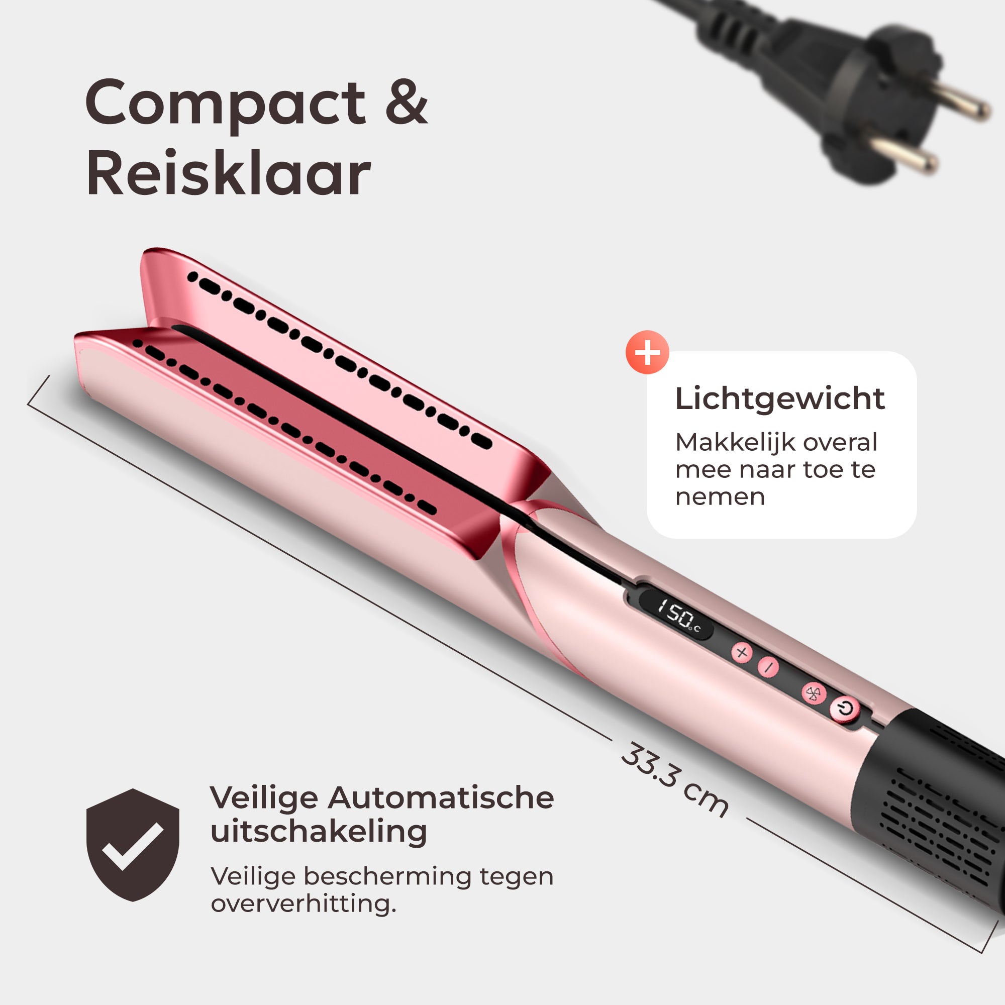 Ciriel DryStrait – 2-in-1 Stijltang & Föhn – Wet-to-Dry