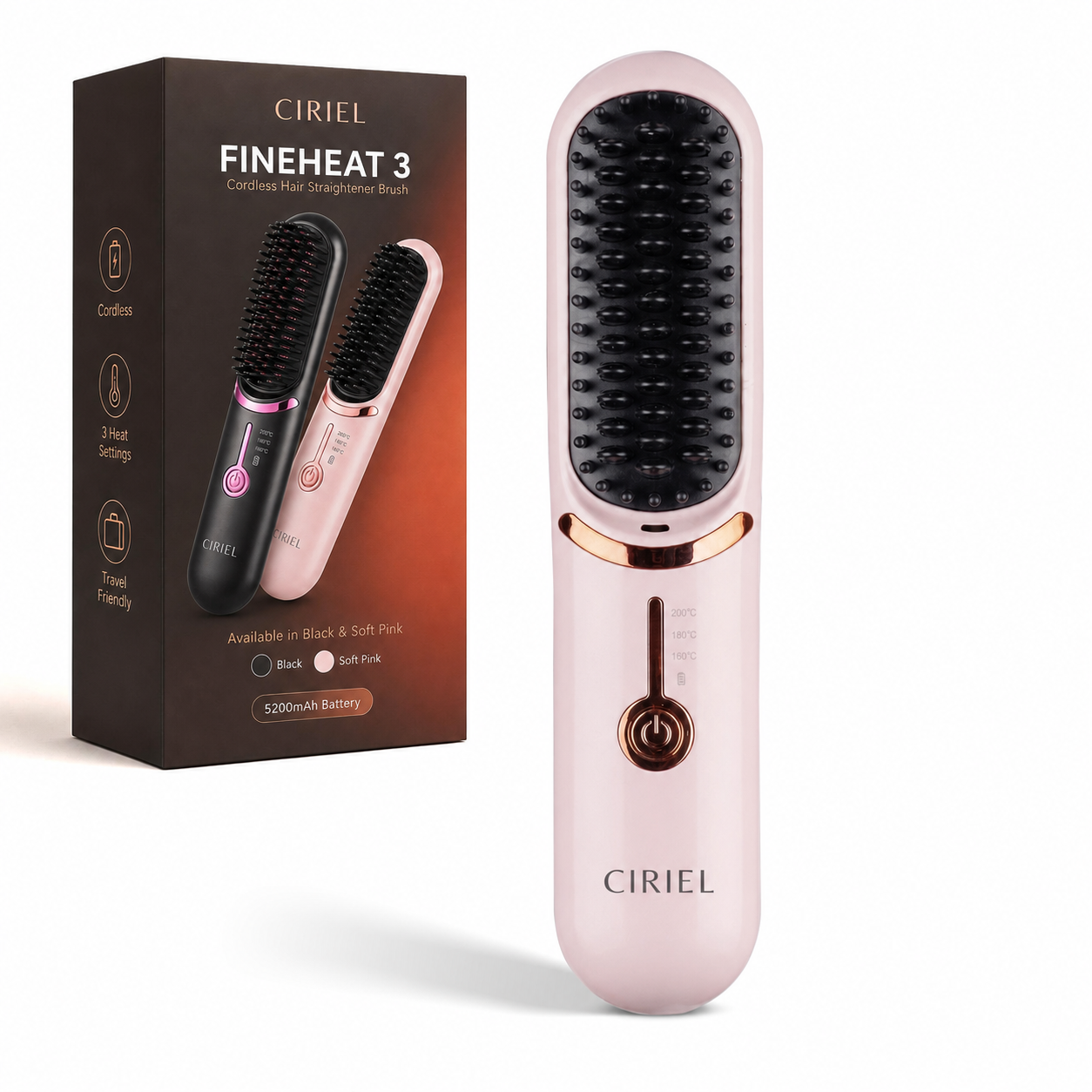 Ciriel FineHeat™ 3 | Draadloze Stijlborstel