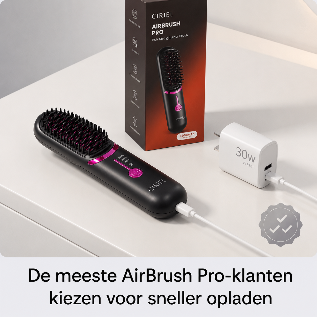 Snellader voor je AirBrush Pro – 30W