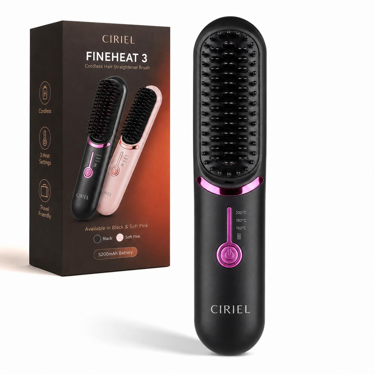 Ciriel FineHeat™ 3 | Draadloze Stijlborstel
