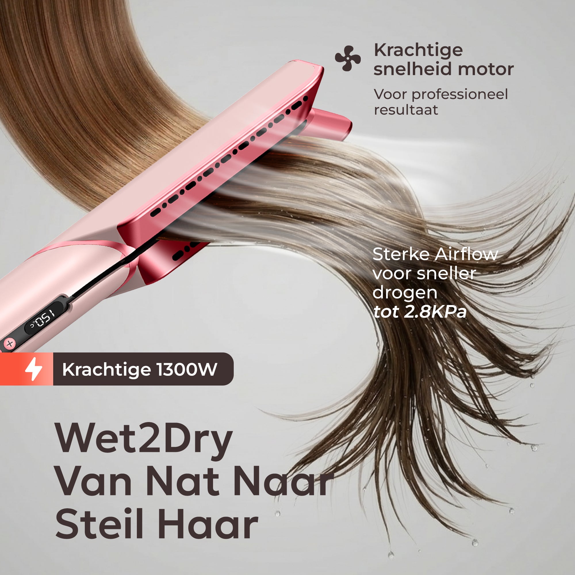 Ciriel DryStrait – 2-in-1 Stijltang & Föhn – Wet-to-Dry