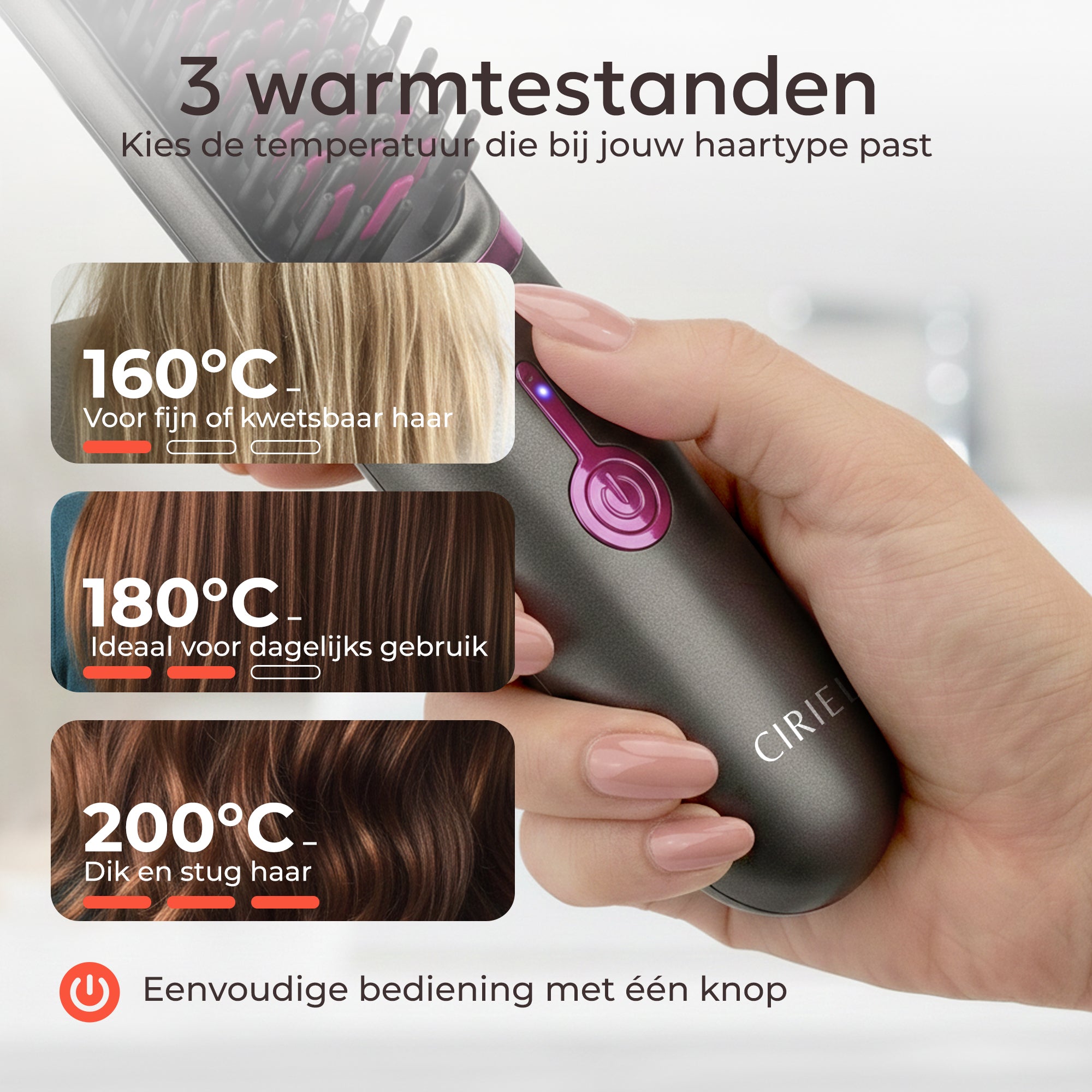 Ciriel - AirBrush™ Pro | Draadloze Stijlborstel