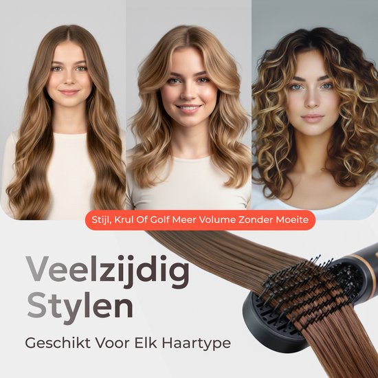 Ciriel StyleWrap 5™ — Noir | 5-in-1 Föhnborstel