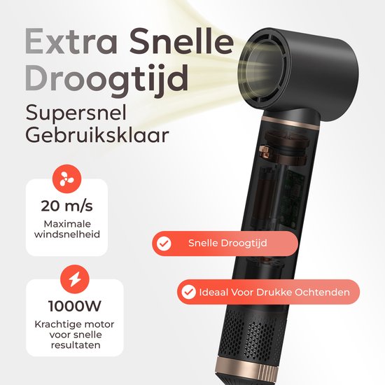 Ciriel StyleWrap 5™ — Noir | 5-in-1 Föhnborstel