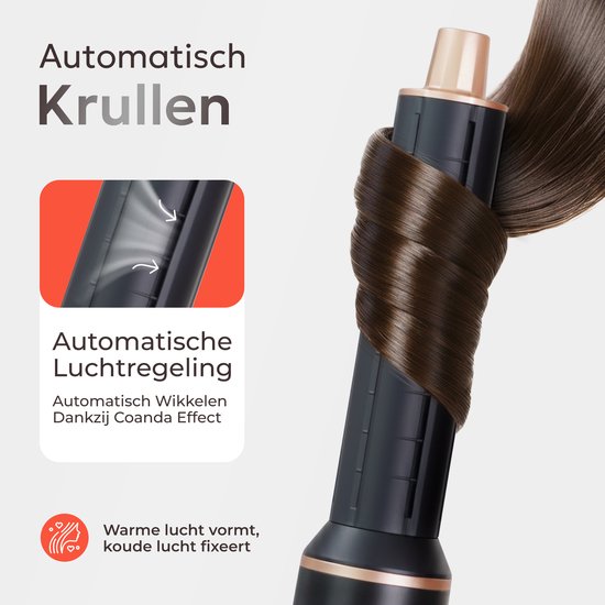 Ciriel StyleWrap 5™ — Noir | 5-in-1 Föhnborstel