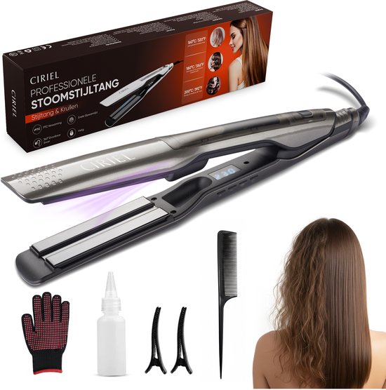 CIRIEL SteamSilk™ Stoom Stijltang - Grey