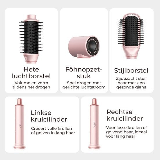 Ciriel StyleWrap™ 5 — Rose | 5-in-1 Föhnborstel